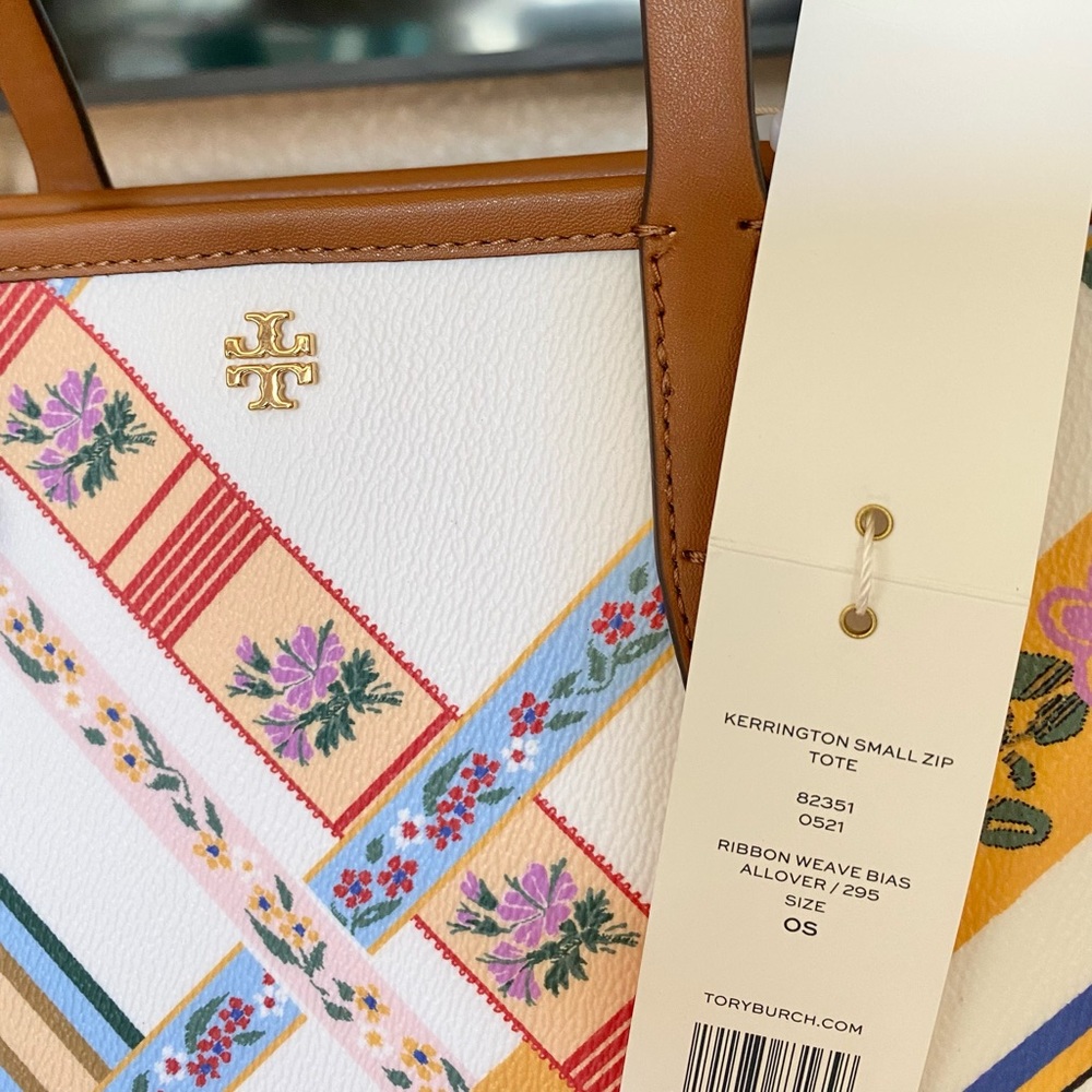 🆕🍀🔶Tory Burch Kerrington small zip tote/shoulder bag/leather - Picture 5 of 7